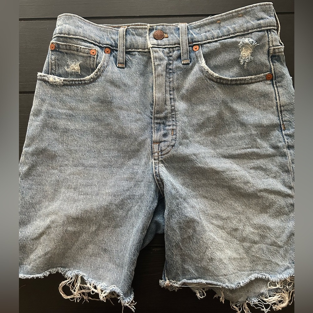 Madewell denim high waisted shorts